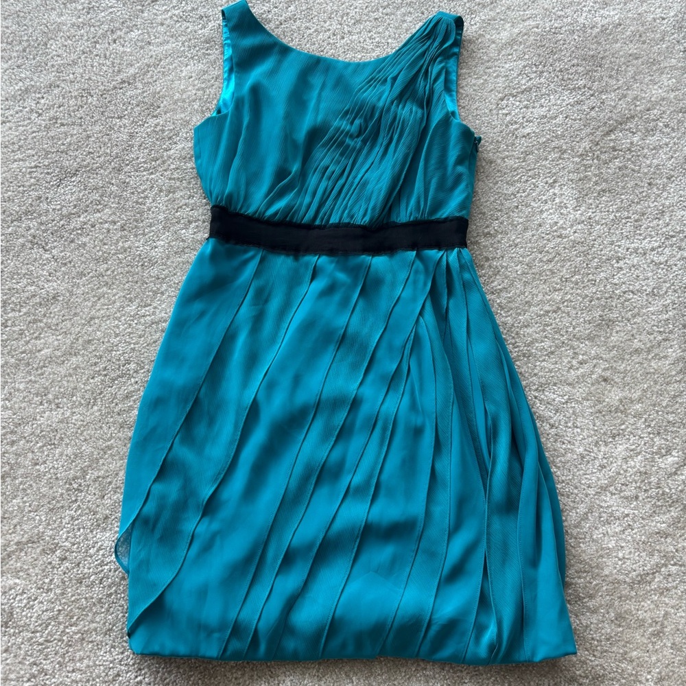 Brand New Max & Cleo Teal One Shoulder Dress